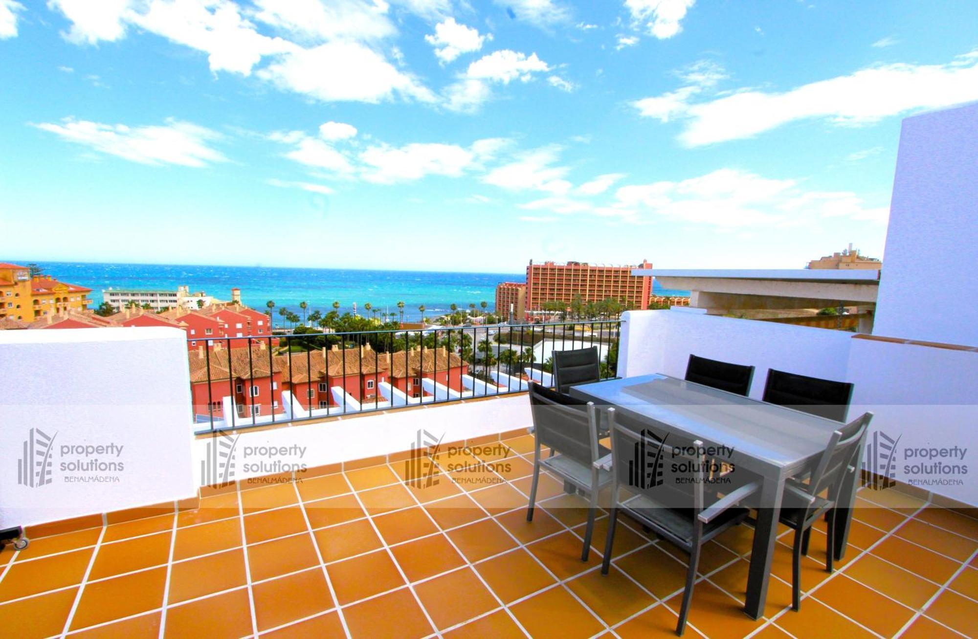 Lomas de Mena, 21 - Ático con vistas al mar - Piscina y Barbacoa - PARKING GRATIS - EXCELENTE CONEXIÓN WIFI Benalmádena Exterior foto